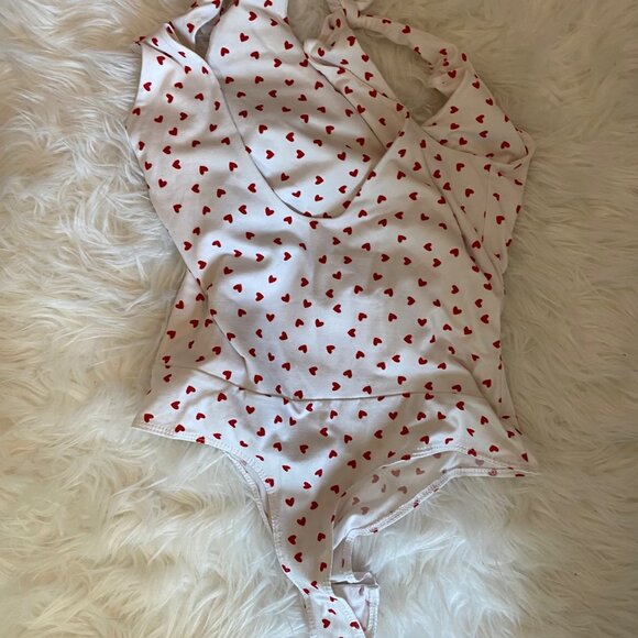 Lulus Heart pattern Leotard size medium - Picture 2 of 7